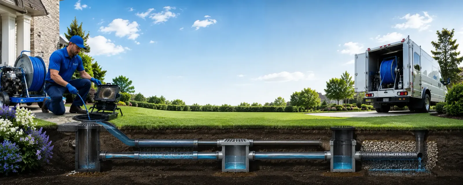 Outdoor drain cleaning information for Campbellsburg, IN